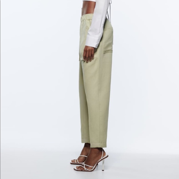 Cotton linen blend pant - Picture 3 of 7